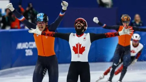 Highlights patinaje de velocidad de pista corta en Milano Cortina 2026: resultados de la final 500 m varonil