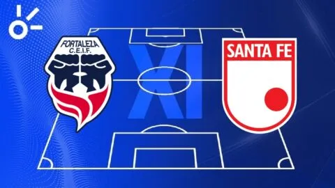 Posibles alineaciones de Fortaleza vs Independiente Santa Fe por la Liga BetPlay Dimayor 2026-I
