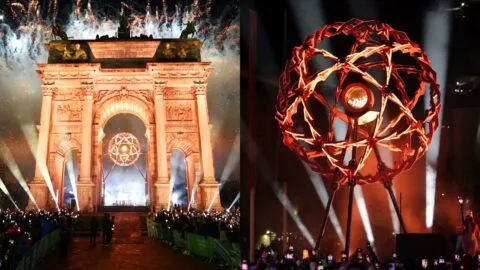 Primer doble pebetero de la historia olímpica: así se encendió la llama en Milano Cortina 2026