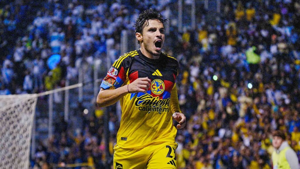 Veiga marcó su primer gol en México