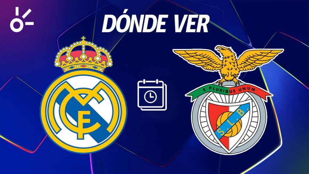 Real Madrid vs Benfica, en vivo dónde ver la Champions League