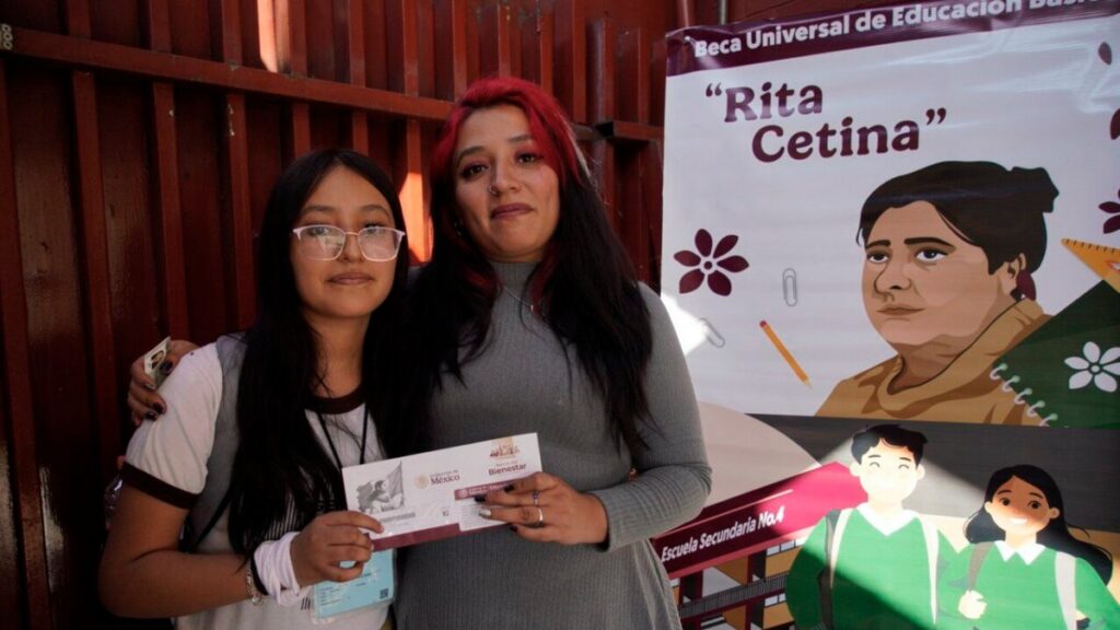 Beneficiarios de la Beca Rita Cetina recibirán en febrero de 2026 un pago acumulado. Foto: programasparaelbienestar.gob.mx