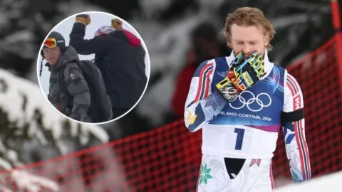 ¡Furioso! Atle Lie McGrath deja escapar el oro, Suiza celebra de manera efusiva y desata el enojo del noruego