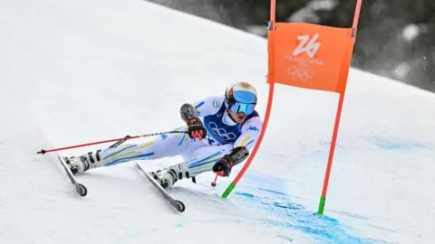 Tiziano Gravier debuta en los Juegos Olímpicos con el mejor lugar de un argentino en supergigante
