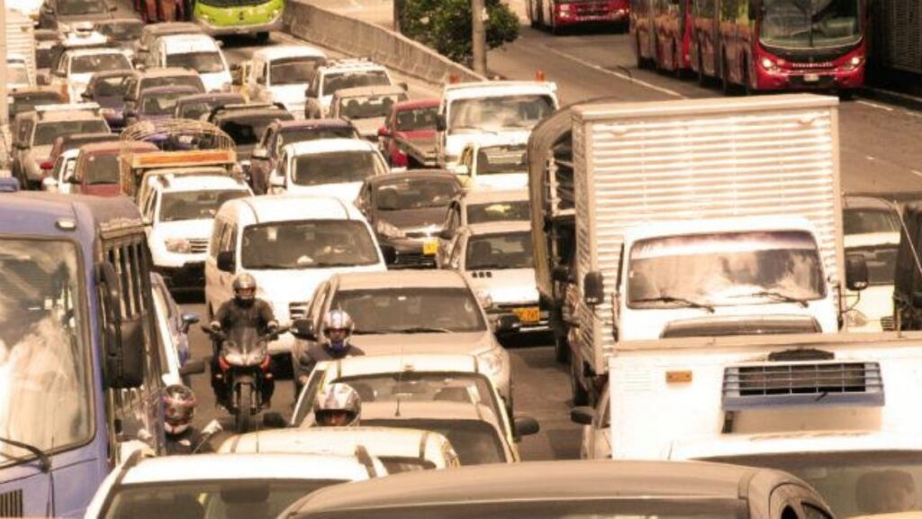 Tráfico en Bogotá.