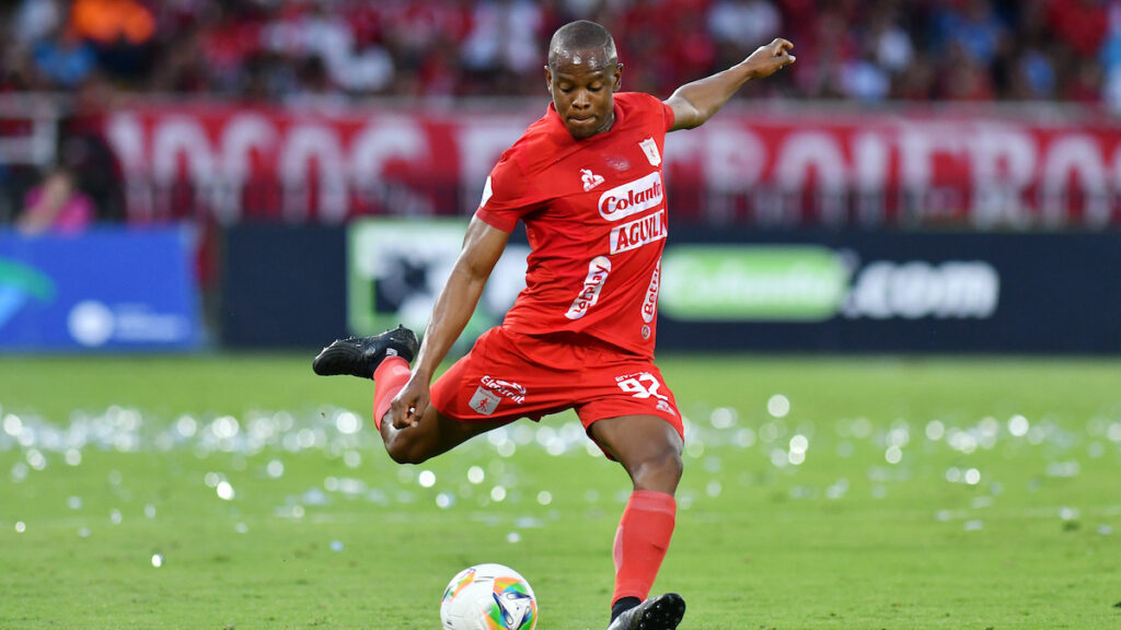 Yerson Candelo, en un partido de América de Cali. - Vizzor Image.