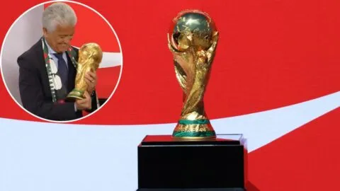 Bebeto levanta la Copa del Mundo en México a 100 días del Mundial 2026