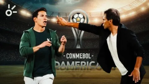 Diego Arias y Fabián Bustos, protagonistas del Nacional vs Millonarios por Copa Sudamericana