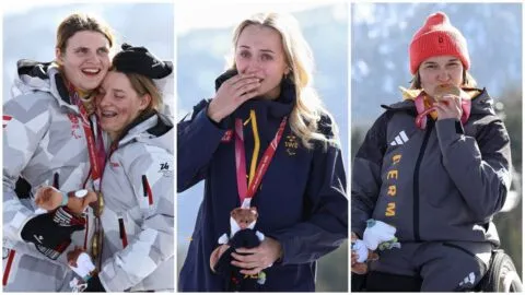 Aigner, Aarsjoe y Forster conquistan el oro en las tres categorías del downhill paralímpico