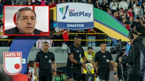 Fuerte sanción para Eduardo Méndez por actuación contra árbitros en el Santa Fe vs Nacional