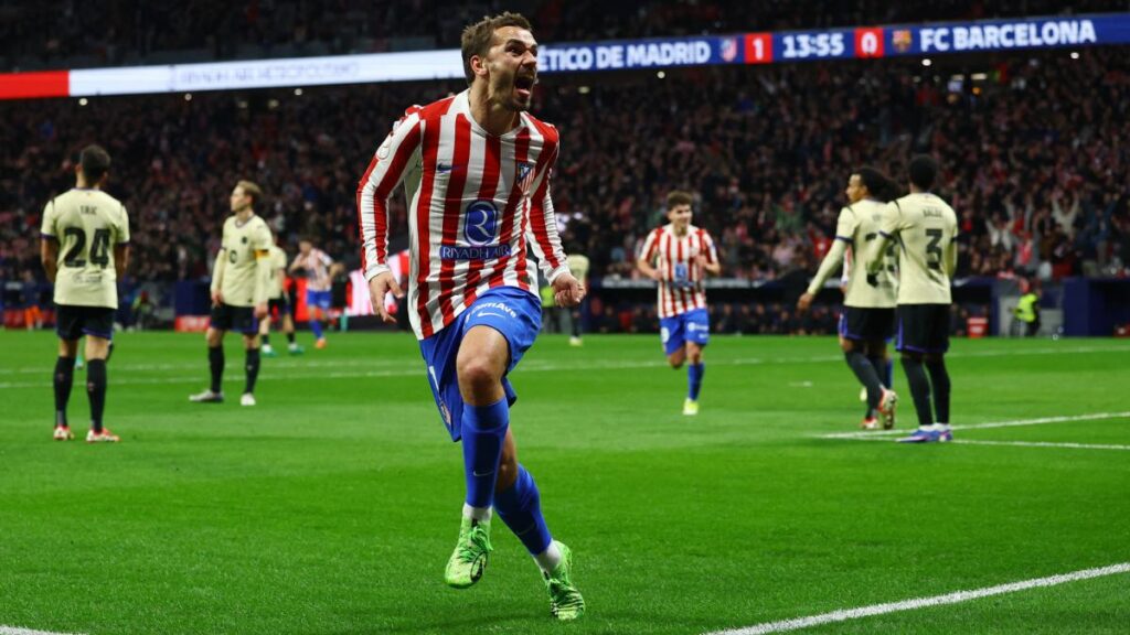 Griezmann en la ida de semis de la Copa del Rey vs Barcelona 