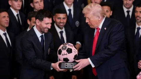 Leo Messi y el Inter Miami, presentes en la Casa Blanca con Donald Trump