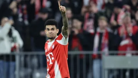Luis Díaz celebra con Bayern Munich pensando en el Mundial