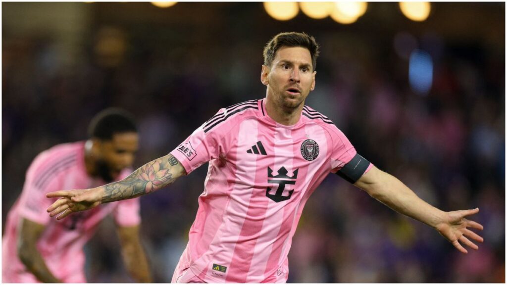 Lionel Messi celebra su doblete en la victoria del Inter Miami ante el Orlando City, triunfo que le dio su primer MVP de esta temporada 2026 | Reuters; Nathan Ray Seebeck-Imagn Images
