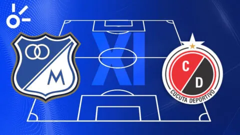Posibles alineaciones Millonarios vs Cúcuta Deportivo por la Liga BetPlay Dimayor 2026-I