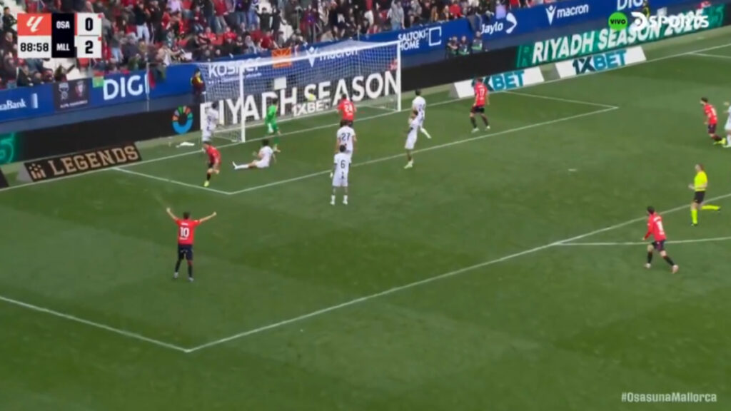 Gol de Osasuna. - @DSports.