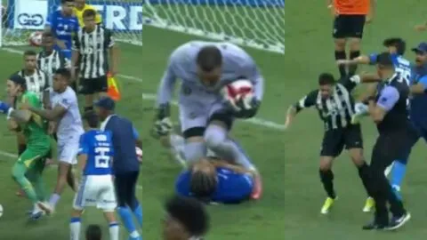 ¡Escándalo en Belo Horizonte! final entre Cruzeiro Y Atlético Mineiro termina en pelea