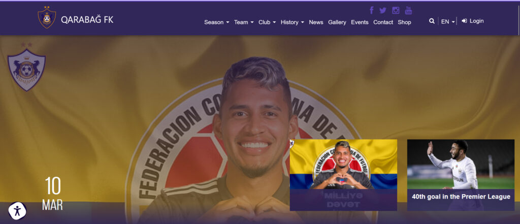 Anuncio del Qarabag.