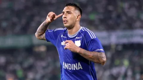 Rodrigo Contreras vive su partido consagratorio en Millonarios