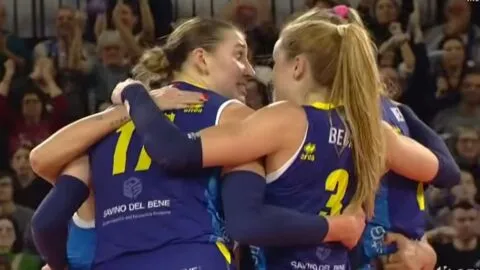 Savino Del Bene Scandicci toma ventaja en la ida de cuartos de final de la CEV Champions League