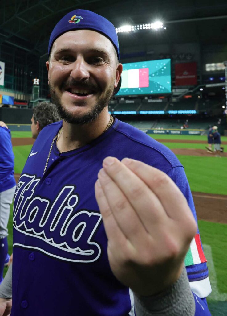 Celebración de Vinnie Pasquantino. Reuters