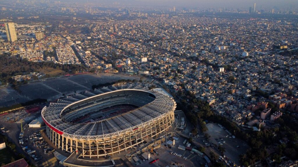 La Ciudad de México con vista al Estadio Azteca