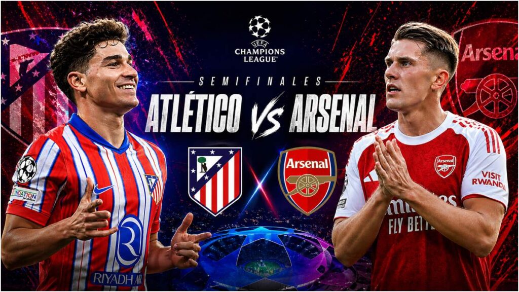 A un paso de la gloria o el fracaso: Atleti vs Arsenal en semifinales. Claro Sports | Reuters