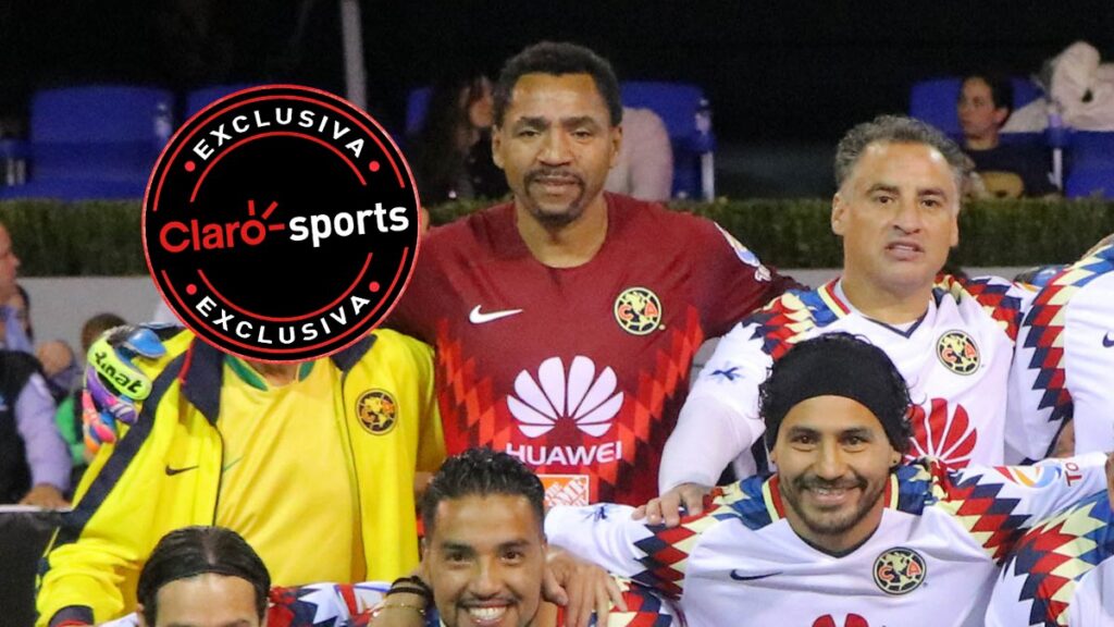 Adrián Chávez en un partido de leyendas del América