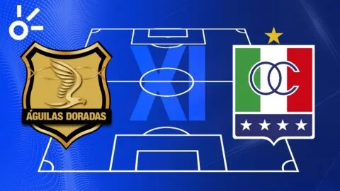 Posibles alineaciones del Águilas Doradas vs Once Caldas por Liga BetPlay 2026-I