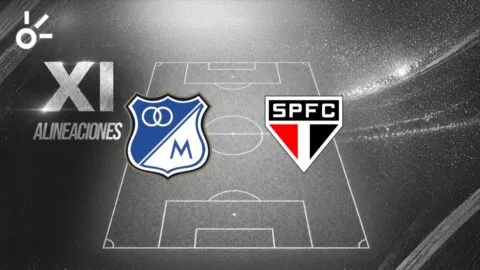 Posibles alineaciones del Millonarios vs Sao Paulo por la Copa Sudamericana 2026