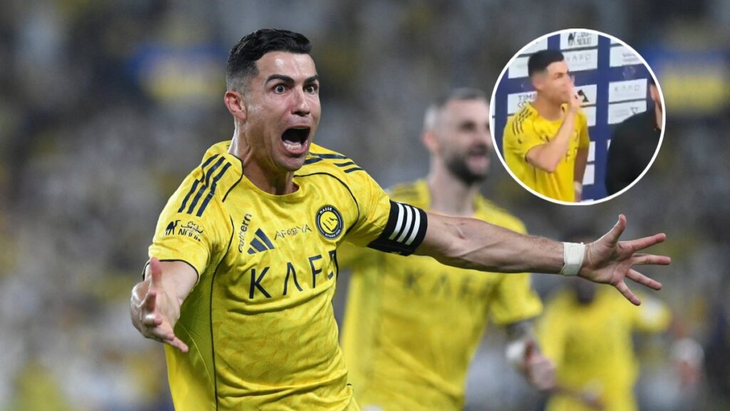 Cristiano Ronaldo responde a la grada rival y presume sus Champions tras triunfo de Al Nassr