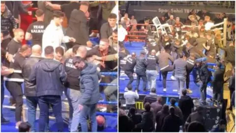 ¡Escándalo en el boxeo! Emirhan Kalkan vs Sergei Gorokhov termina en una pelea campal
