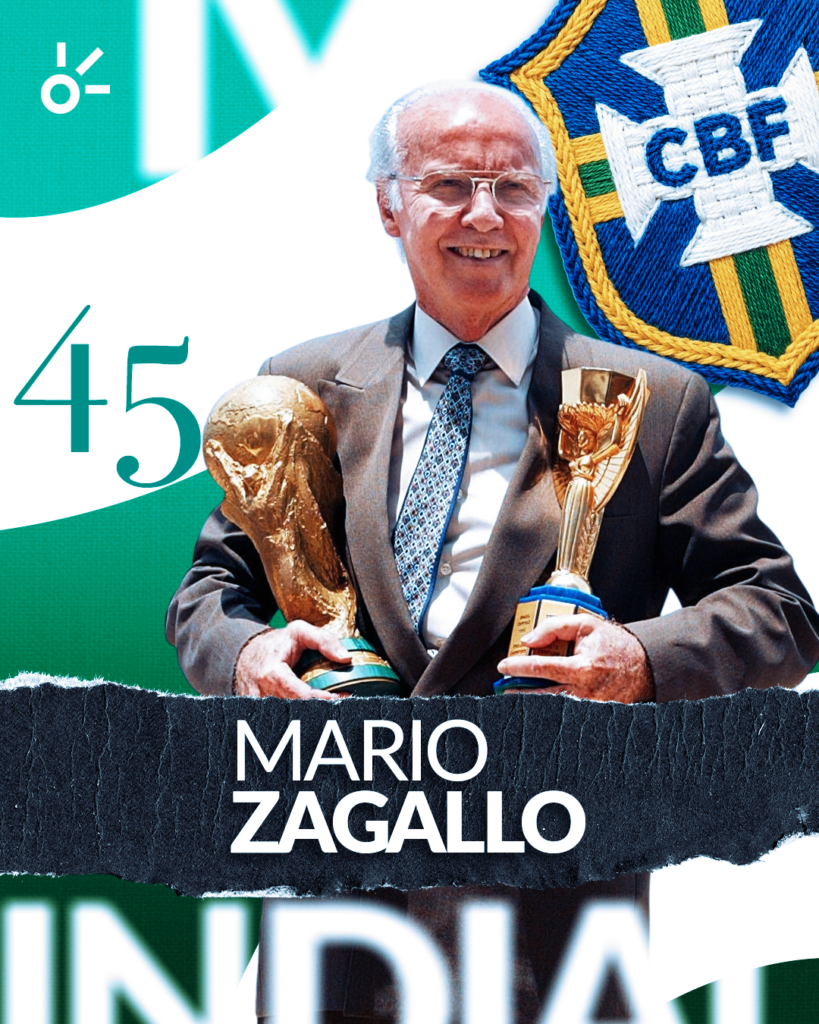 El hombre que lo ganó todo: Zagallo y su marca eterna en los Mundiales. 