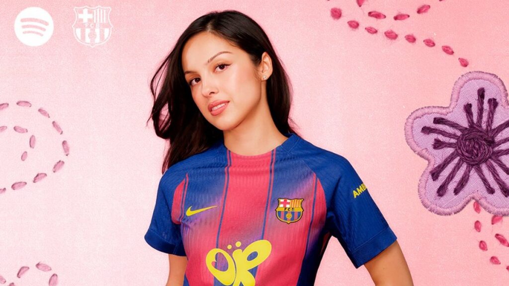 El Barcelona llevará a Olivia Rodrigo en su camiseta para el Clásico ante el Real Madrid