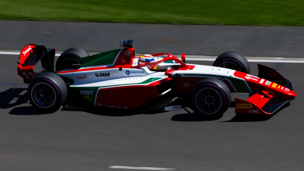 Sebastián Montoya, en competencia. - Prema Racing.