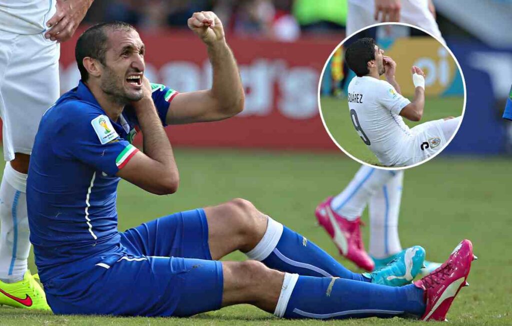 Suárez fue sancionado 4 meses por morder a Chiellini 