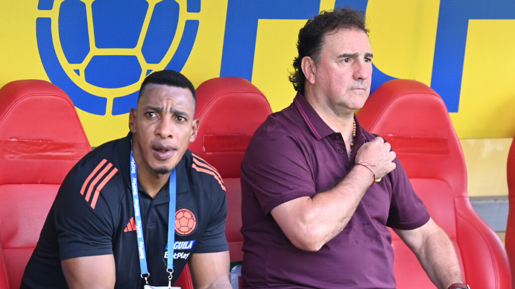 Amaranto Perea y Néstor Lorenzo, en la Selección Colombia. - Vizzor Image.