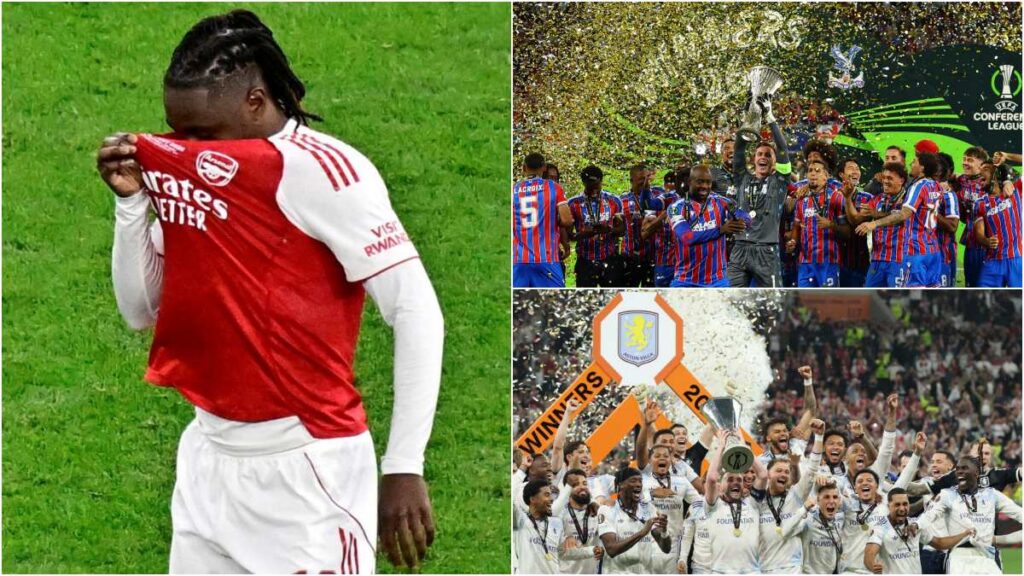 Crystal Palace y Aston Villa fueron campeones de la Conference y Europa League, respectivamente; solo falló el Arsenal