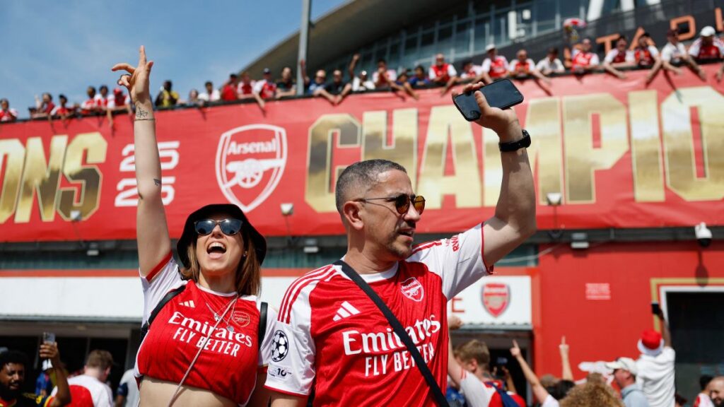 Arsenal y su apoyo en Londres