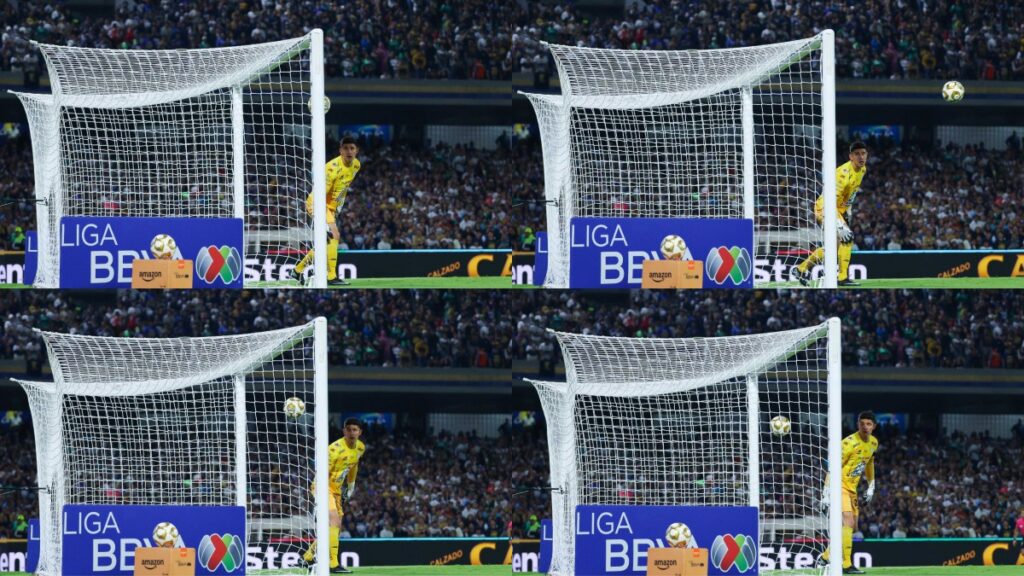 Carlos Moreno ve pasar el balón de Carrilllo