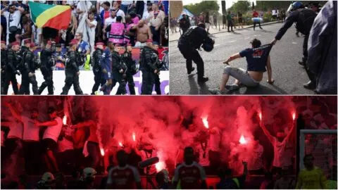 ¡Disturbios en la final de la Champions! Bengalas en el Puskas Arena y Caos en las calles de París
