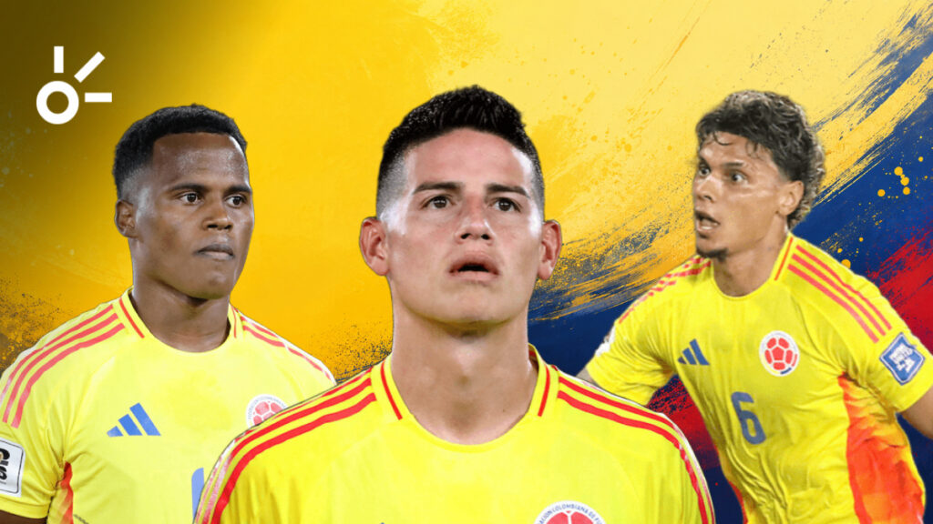 Jhon Arias, James Rodríguez y Ríchard Ríos. - Vizzor Image y Claro Sports.