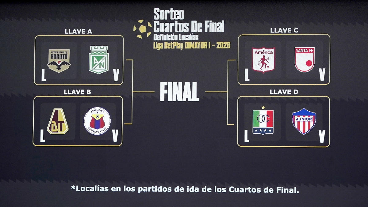 Así se jugarán los cuartos de final de la Liga BetPlay 2026-I - ClaroSports