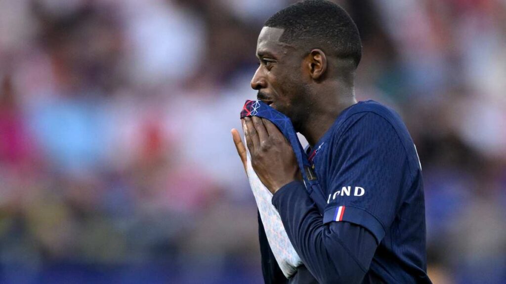 Ousmane Dembélé salió lesionado en la final de la Champions entre Arsenal y PSG