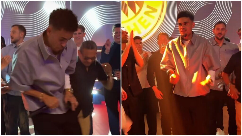 Luis Díaz bailando.