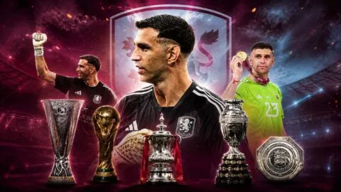 Dibu Martínez, perfecto en finales: ¡Siete de siete!