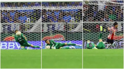 ¡Otra vez Kevin Mier, otra vez en Liguilla! El portero comete tremendo error y Chivas abre el marcador