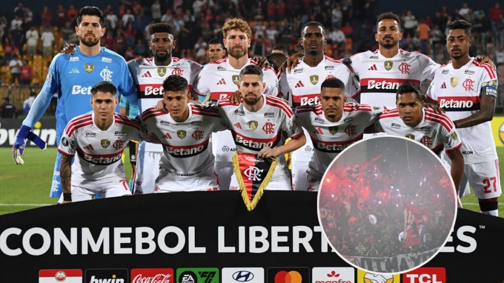 Problemas en el DIM vs Flamengo.
