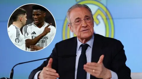 Florentino Pérez explota ante la filtración de la pelea entre Valverde y Tchouaméni