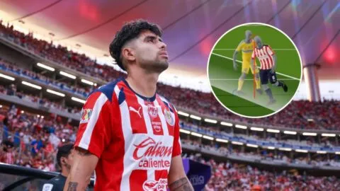 ¡Polémica en el Akron! El VAR anula gol de Chivas por milimétrico fuera de lugar ante Tigres